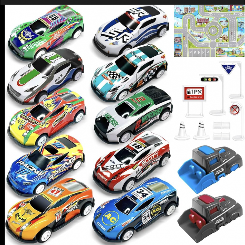 coffret voiture de courses pour enfant